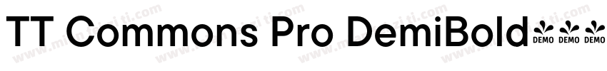TT Commons Pro DemiBold字体转换